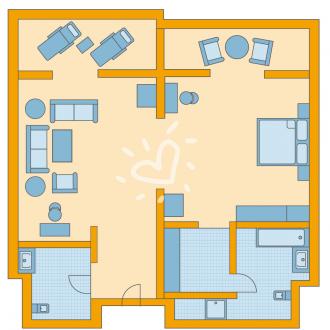 Suite im Haupthaus mit Meerblick/Poolblick Typ 1